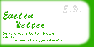 evelin welter business card